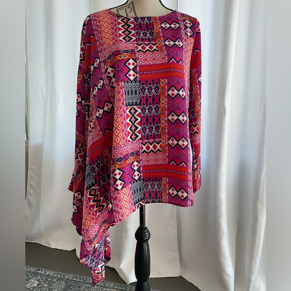 Studio Y Colorful Geometric Blouse